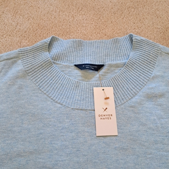 NWT Denver Hayes Sweater Women's XXL Blue Long Sleeved Knit Lightweight - Picture 2 of 9